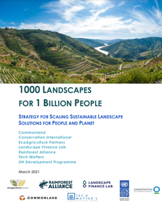 Strategy for scaling sustainable landscape solutions for people and planet report cover